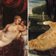 Illustration for article titled Fat Tabby Cats Inserted Into World Renowned Masterpieces